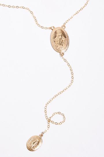 Rosary Drop Lariat Necklace By Erth Jewelry At Free People